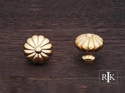 Melon Knob 1 1/4" (32mm) - Polished Brass - New York Hardware Online