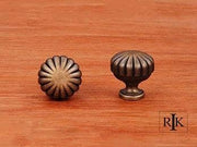 Smooth Melon Knob  1 1/4" (32mm) - Antique English - New York Hardware Online