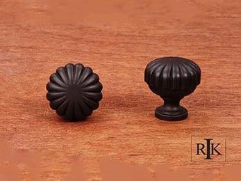 Smooth Melon Knob  1 1/4" (32mm) - Oil Rubbed Bronze - New York Hardware Online