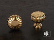 Smooth Melon Knob  1 1/4" (32mm) - Polished Brass - New York Hardware Online