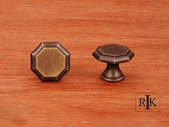 Octagonal Knob 1 1/4" (32mm) - Antique English - New York Hardware Online