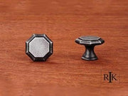 Octagonal Knob 1 1/4" (32mm) - Distressed Nickel - New York Hardware Online