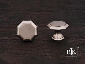 Octagonal Knob 1 1/4" (32mm) - Pewter - New York Hardware Online