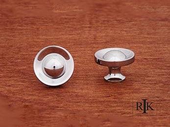 French Contoured Knob  1 1/4" (32mm) - Chrome - New York Hardware Online