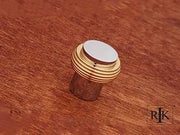 Solid Swirl Rod Knob 1 1/4" (32mm) - Chrome & Brass - New York Hardware