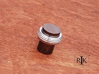 Solid Swirl Rod Knob 1 1/4" (32mm) - Black Nickel & Chrome - New York Hardware