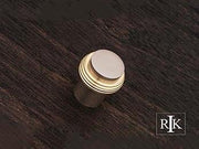 Solid Swirl Rod Knob 1 1/4" (32mm) - Pewter & Brass - New York Hardware