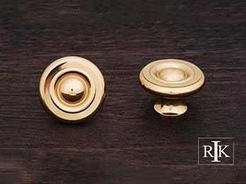 Solid Georgian Knob 1 1/2" (38mm) - Polished Brass - New York Hardware