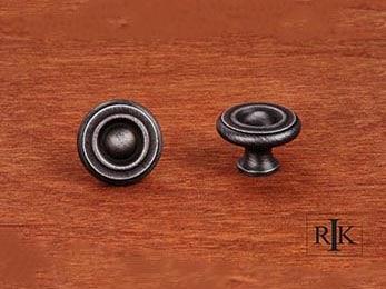 Solid Georgian Knob 1 1/2" (38mm) - Distressed Nickel - New York Hardware