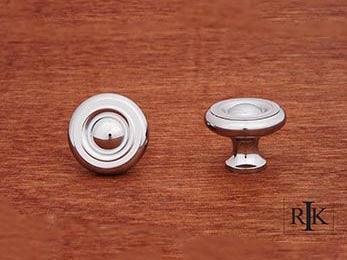 Solid Georgian Knob 1 1/4" (32mm) - Chrome - New York Hardware