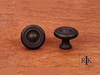 Solid Georgian Knob 1 1/4" (32mm) - Oil Rubbed Bronze - New York Hardware