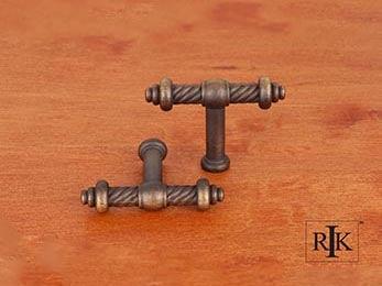 Small Twisted Knob 2" (51mm) - Antique English - New York Hardware