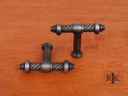 Small Twisted Knob 2" (51mm) - Distressed Nickel - New York Hardware