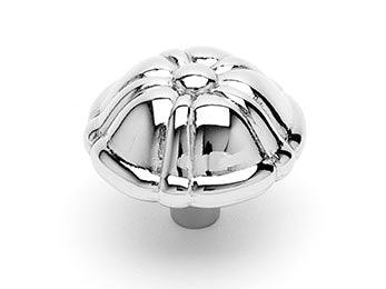 Large Petal Knob 1 1/2" (38mm) - Polished Nickel - New York Hardware Online