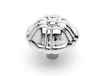 Small Petal Knob 1 1/4" (32mm) - Polished Nickel - New York Hardware