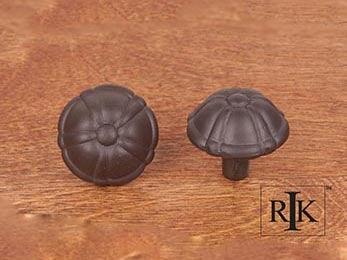 Small Petal Knob 1 1/4" (32mm) - Oil Rubbed Bronze - New York Hardware