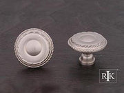 Large Double Roped Edge Knob 1 1/2" (38mm) - Pewter - New York Hardware Online