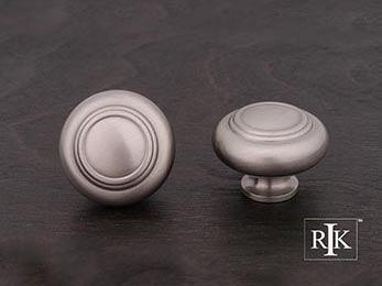 Large Double Ringed Knob 1 1/2" (38mm) - Pewter - New York Hardware Online