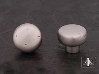 Distressed Heavy Circular Knob 1 3/8" (35mm) - Pewter - New York Hardware Online