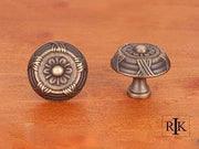 Large Crosses and Petals Knob 1 1/2" (38mm) - Antique English - New York Hardware Online