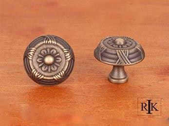 Large Crosses and Petals Knob 1 1/2" (38mm) - Antique English - New York Hardware Online