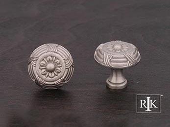 Small Crosses and Petals Knob 1 1/4" (32mm) - Pewter - New York Hardware