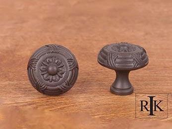 Small Crosses and Petals Knob 1 1/4" (32mm) - Oil Rubbed Bronze - New York Hardware