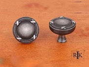 Lines and Crosses Knob 1 1/4" (32mm) - Distressed Nickel - New York Hardware Online