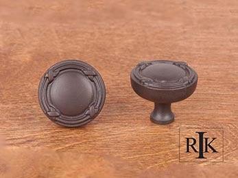 Lines and Crosses Knob 1 1/4" (32mm) - Oil Rubbed Bronze - New York Hardware Online