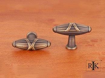 Large Crossed Indian Drum Knob 2 1/4" (57mm) - Antique English - New York Hardware Online