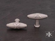 Large Crossed Indian Drum Knob 2 1/4" (57mm) - Pewter - New York Hardware Online