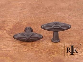 Large Crossed Indian Drum Knob 2 1/4" (57mm) - Oil Rubbed Bronze - New York Hardware Online