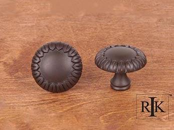 Large Petals @ Edge Knob 1 1/2" (38mm) - Oil Rubbed Bronze - New York Hardware Online