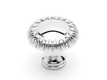 Small Petals @ Edge Knob 1 1/4" (32mm) - Polished Nickel - New York Hardware