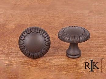 Small Petals @ Edge Knob 1 1/4" (32mm) - Oil Rubbed Bronze - New York Hardware
