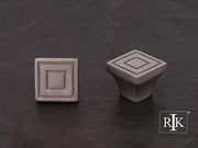Small Contemporary Square Knob 7/8" (22mm) - Pewter - New York Hardware