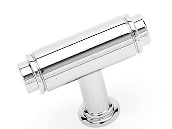 Large Cylinder Knob 1 13/16" (46mm) - Polished Nickel - New York Hardware Online