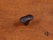 Large Ridges @ Edge Knob 1 1/2" (38mm) - Oil Rubbed Bronze - New York Hardware Online