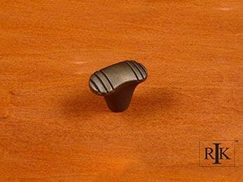 Small Ridges @ Edge Knob 1 1/4" (32mm) - Antique English - New York Hardware
