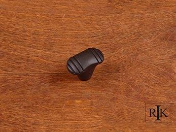 Small Ridges @ Edge Knob 1 1/4" (32mm) - Oil Rubbed Bronze - New York Hardware