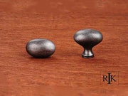 Football Knob 1 5/16" (33mm) - Distressed Nickel - New York Hardware Online