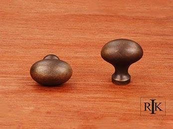 Oval Knob 1 3/8" (35mm) - Antique English - New York Hardware Online