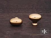 Oval Knob 1 3/8" (35mm) - Polished Brass - New York Hardware Online