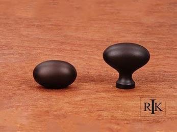 Oval Knob 1 3/8" (35mm) - Oil Rubbed Bronze - New York Hardware Online
