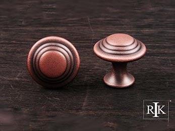 Step Up Beauty Knob 1 1/4" (32mm) - Distressed Copper - New York Hardware