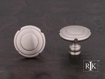 Truncated Edge Knob  1 1/4" (32mm) - Pewter - New York Hardware