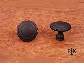 Truncated Edge Knob  1 1/4" (32mm) - Oil Rubbed Bronze - New York Hardware