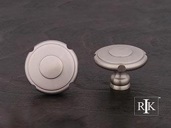 Truncated Edge Knob  1 1/2" (38mm) - Pewter - New York Hardware