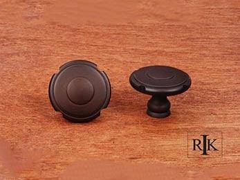 Truncated Edge Knob  1 1/2" (38mm) - Oil Rubbed Bronze - New York Hardware