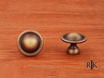 Smooth Dome Knob 1 1/4" (32mm) - Antique English - New York Hardware